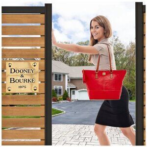 Dooney & Bourke Smooth Leather Tote -Tobi, Coral Handbag